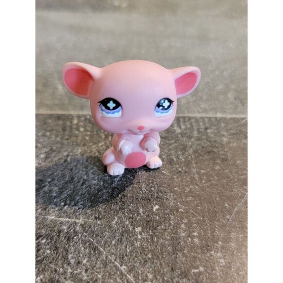 Hasbro 2006 pink mouse LPS Littlest Pet Shop toy figure - Picture 1 of 4